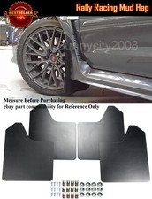15x11.5 4 Pcs Black Rally Racing Flexible Mud Flaps Splash Guard Fit Subaru..