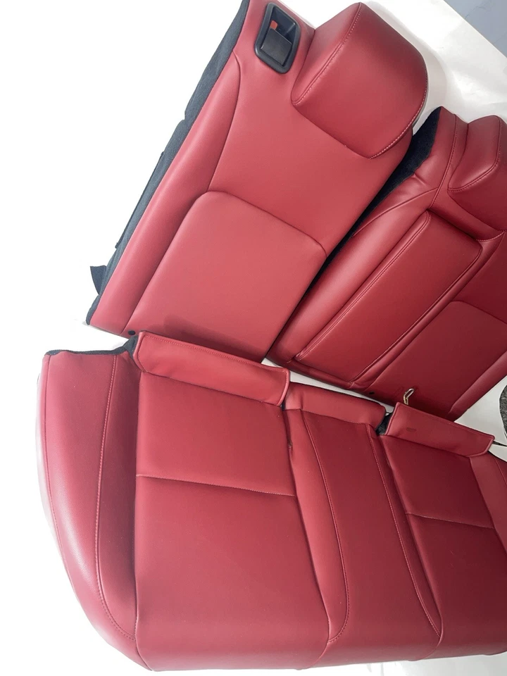 Asientos traseros Acura Integra A-Spec 2023-2024 - Cojines superiores e inferiores rojos OEM Foto 3 de 4