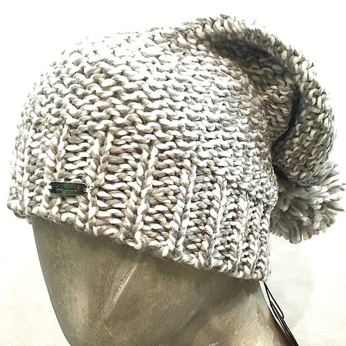 Refrigue Cappello Unisex Donna e Uomo Lungo Grigio Bianco Pompon Berretto  R85267 | eBay