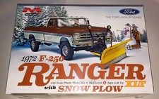Moebius 1972 F-250 Ranger Xlt Pickup Truck With Snow Plow 125 Model Car Kit Moebius 1972 F-250 Ranger Xlt Pickup Truck With Snow Plow 125 Model Car Kit