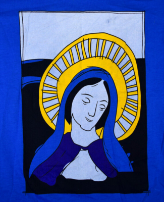 Vintage Dolce Gabbana T-Shirt Size XS/S Womens Pop Art Virgin Mary