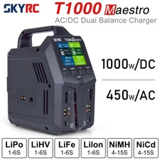 SKYRC T1000 Battery Balance Charger AC/DC for 1-6S Lipo Battery LiFe NiMH NiCd