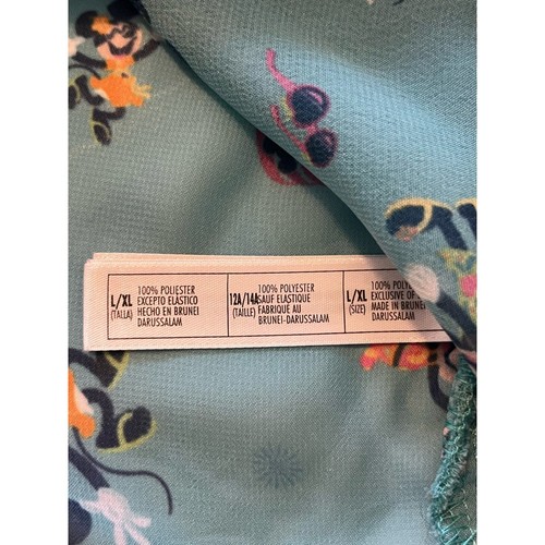 Disney Cruise Line Castaway Cay Minnie Girls Swimsuit Beach Cover Up L XL 12/14 - Picture 5 of 8