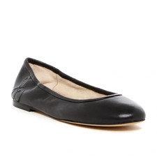 Sam Edelman Fritz Black Leather Ballet Flat