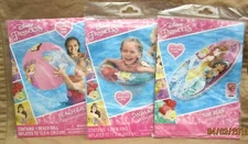 Princess and Friends 20" Beach Ball,20" Swim Ring,and Swim Raft-Brand New!