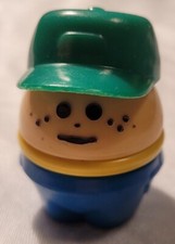 Vintage Little Tikes Toddle Tots Chunky People Truck Driver Grocery Green Hat