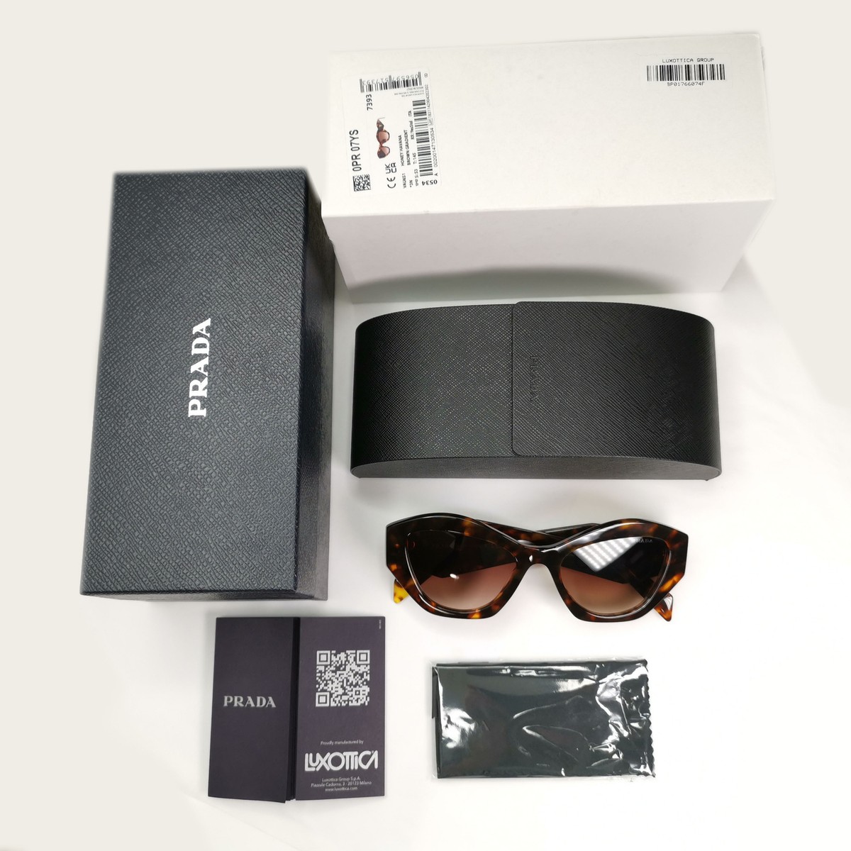 Prada – Sunglasses – Symbole PR 07YS – Honey Havana – Sz. OS PRADA SYMBOLE PR 08YS 01V-8C1 Honey Havana Brown Lens Women  main image 3