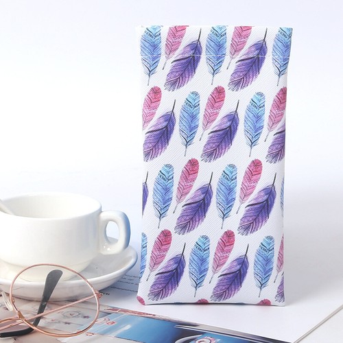 Mouth Snapped Sunglasses Eyeglass Leaves Glasses Case Soft Pouch Bag Pocket NEW - Picture 16 of 22