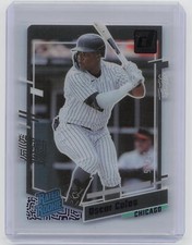2023 Panini Chronicles #4 Oscar Colas Clearly Donruss Rated Rookies Purple #/25