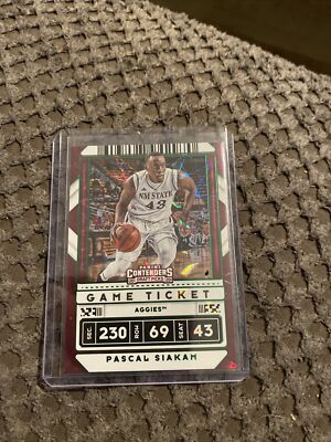 2020-21 Contenders Draft Game Ticket Green Explosion Pascal Siakam #17 RAPTORS