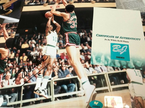 Jo Jo White Signed 8x10 certified Autograph AUTO B&J COA "jumper vs Jabbar" - Picture 2 of 3