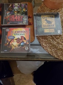  Sega Dreamcast Lot, Heavy Metal Geomatrix,Seaman,Alienfront Online