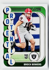 2024 Score #19 Brock Bowers Protential Las Vegas Raiders