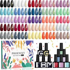 Phoenixy Gel Nail Polish Set - 30pcs Gel Nail Polish 25 Colours 7ml Nails Polis