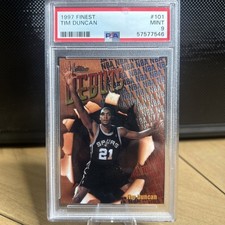 1997 Topps Finest Tim Duncan Debuts (RC)