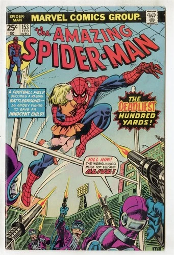 Amazing Spider-Man #153 VF+ 8.5 off-white pages  Marvel  1976  No Reserve