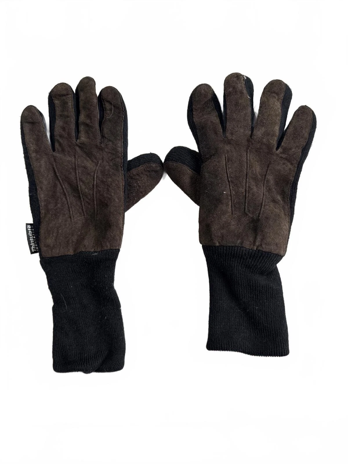 Vintage Thinsulate Insulation 40g Brown and Black Gloves 2009 L