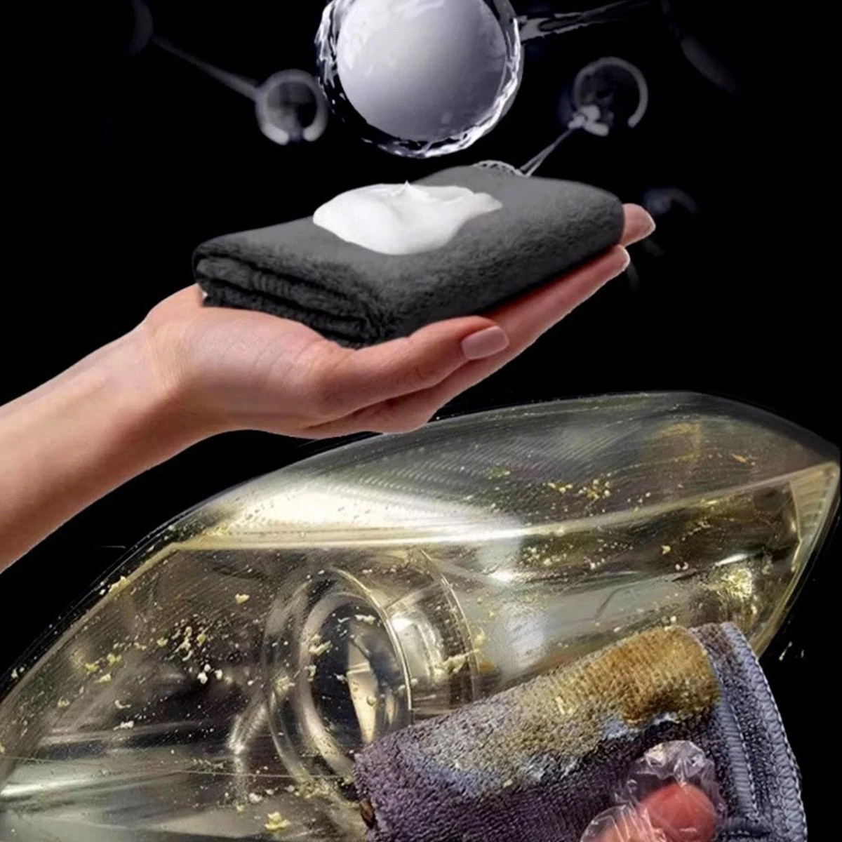 Automotive Headlamp Restoration Fluid Oxidized, Headlight Refurbishment Polish