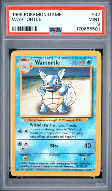 Wartortle #42 (Base Set (1999))