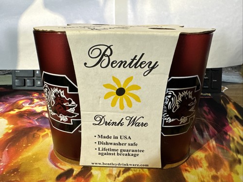 Paquete de 4 vasos Gamecocks de Carolina del Sur 16 oz NUEVO Bentley Drink Ware - Imagen 2 de 5