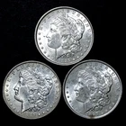 1885 1886 1887 Morgan Silver Dollar Lot of 3 CH AU/BU Strong Detail Nice Eye App