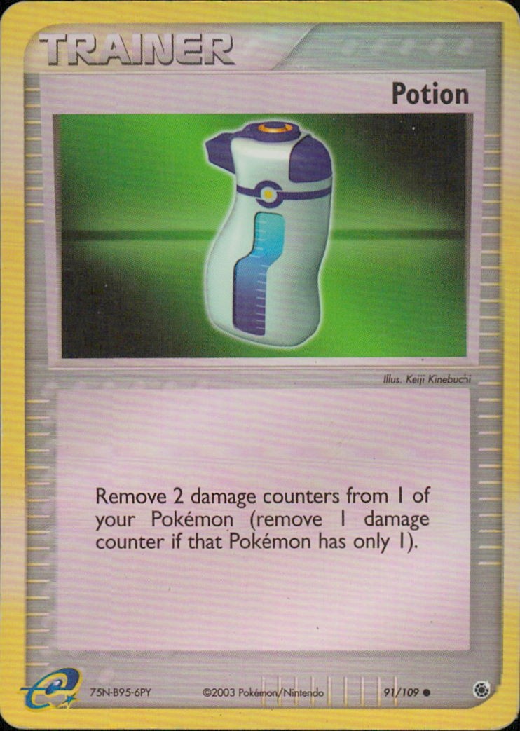 Potion Reverse Holo Common EX Ruby and Sapphire 91/109 MP
