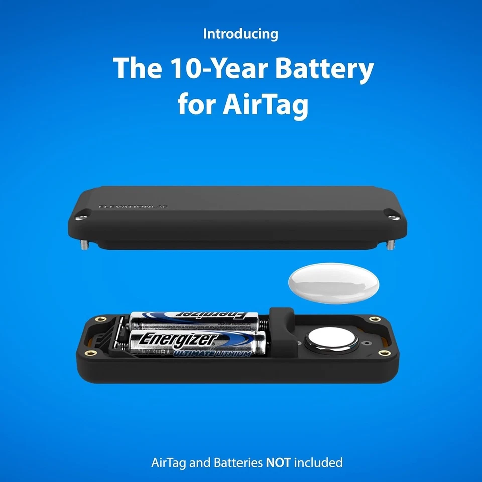 AirTag Extended Battery Case: 14x More Capacity, Waterproof, Uses AA Batteries - Image 4 of 4