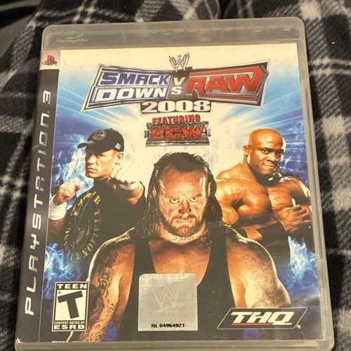 New ListingTHQ WWE SmackDown vs. Raw 2008 Featuring ECW PS3 Wrestling 2008 Manual NTSC T