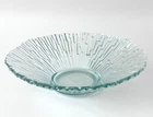 Pavel Panek Ice Floe Glass Bowl Textured Libochovice Sklo Union Czech Vtg 1970s