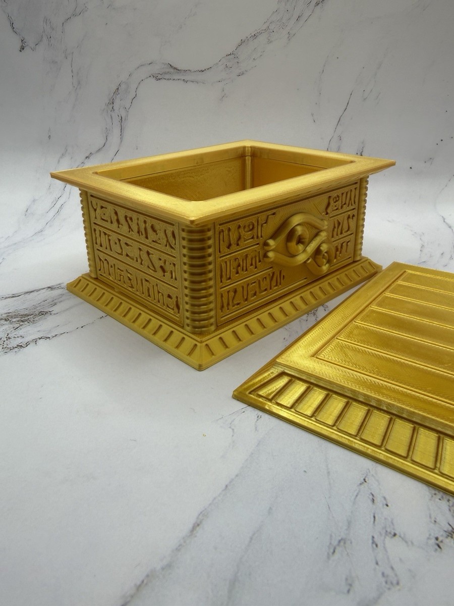 Yu-Gi-Oh Deck Box Millennium Puzzle Style Storage Gold Trading