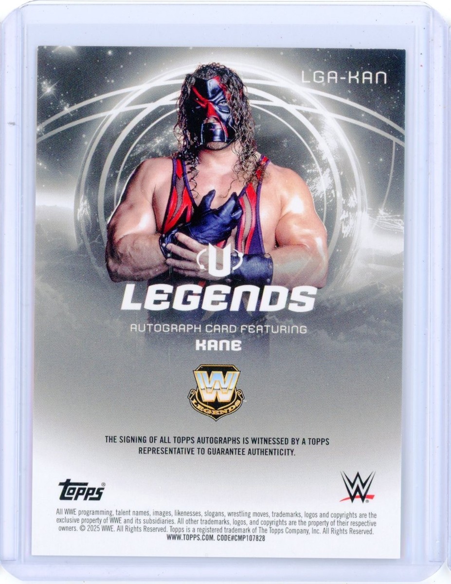 2025 Topps Universe WWE KANE Legends On-Card Autograph AUTO