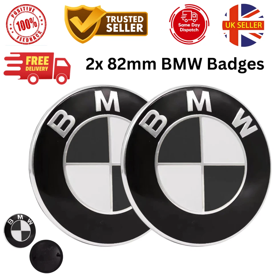 BMW GENUINE E81 E87 E88 E82 E90 E91 E92 E93 82mm BONNET BADGE EMBLEM 8132375 05