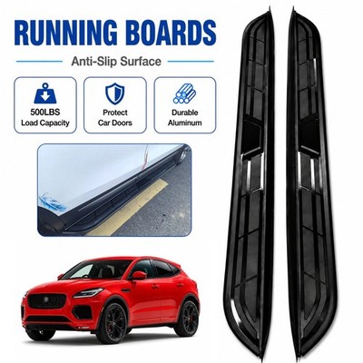 2PCS Aluminum Running Boards Side Step Bar Fits For Jaguar E-Pace 2017-2024