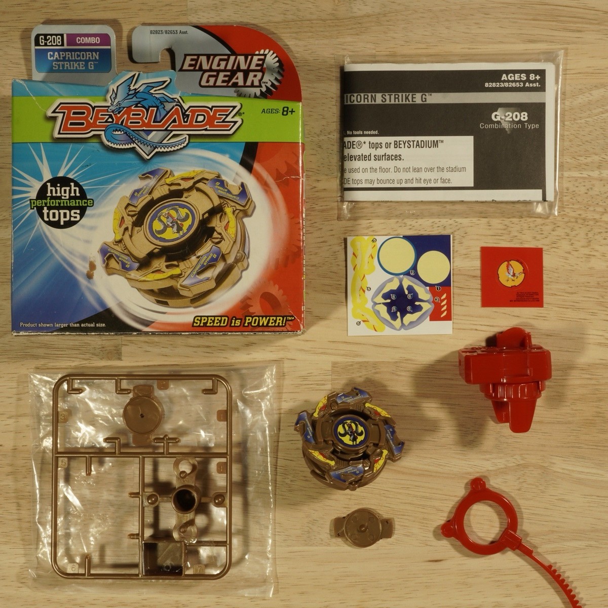 EXTREMELY RARE- 2005 Hasbro Beyblade G-Revolution G-208 Capricorn
