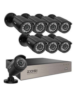 ZOSI 3K Lite 8CH Home Security Camera System Outdoor Wired-8Cam, Wired-8Cam 