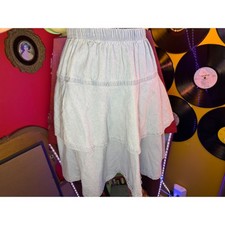 Baby O Clothing Co Kids Light Wash Tiered Ruffle Denim Skirt Size M Made in USA