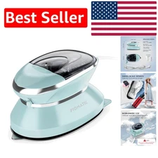 Dual Voltage Mini Steam Iron, Lightweight Travel Companion for Quilting & Sewing