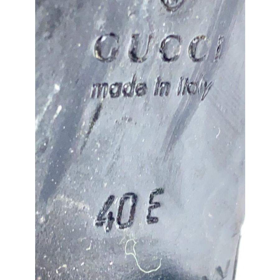 GUCCI Women's Short Side Zip Leather Boots Size:40/JP:25.5 Black 141212K Authen thumbnail 5