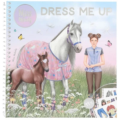 Adesivo Miss Melody Dress Me Up libro dispaccio a tema cavallo regalo bambini