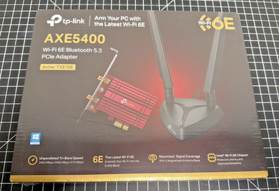 TP-Link AXE5400 Wi-Fi 6E Bluetooth 5.2 PCIe Adapter Archer TXE75E New Sealed