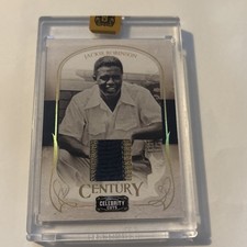 Jackie Robinson 2008 Donruss Celebrity Cuts 18/50 2 color patch Sealed Game USED