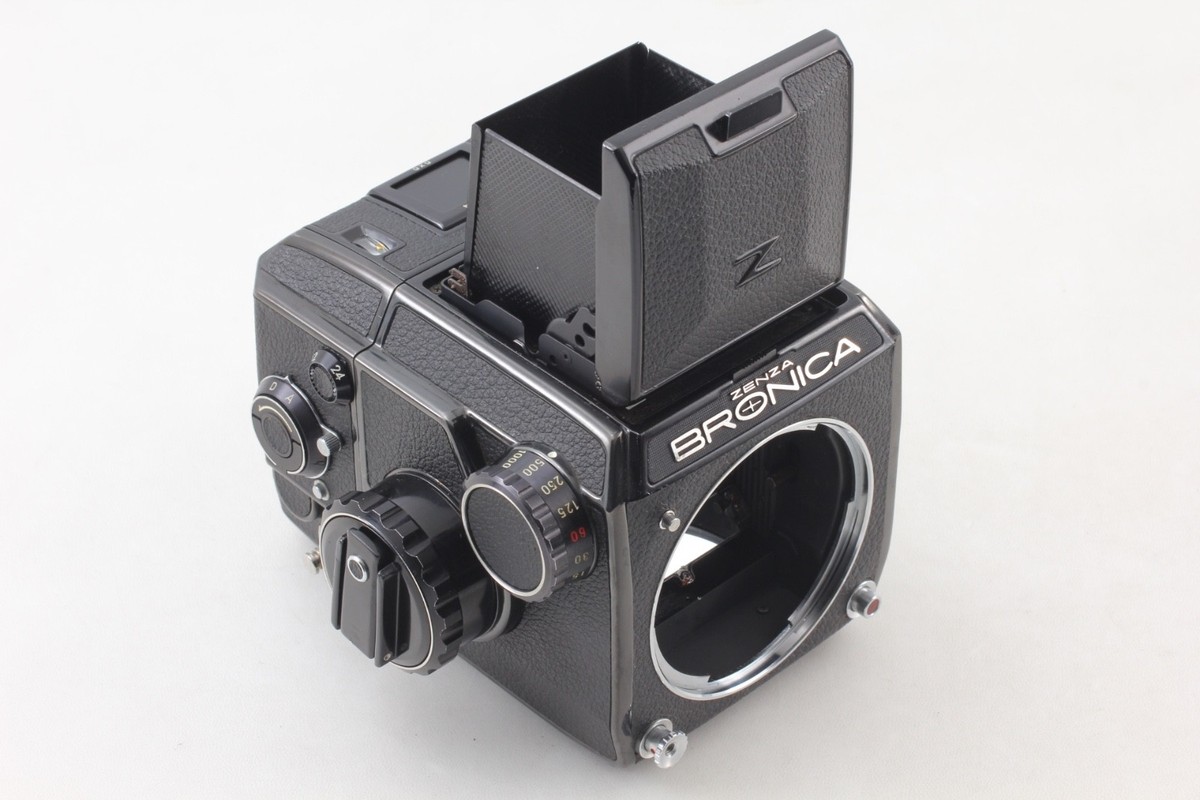 Mint w/Hood 】 Zenza Bronica EC 6x6 Film Camera Nikkor-PC 75mm F2