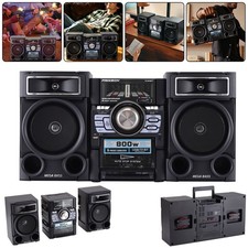 Portable Stereo Bluetooth W/ Cassette Digital AM/FM/SW/AUX Radio System Speaker