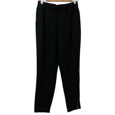 Everlane Womens Black Side Ankle Zip Dark Academia Straight Leg Pants Size 6