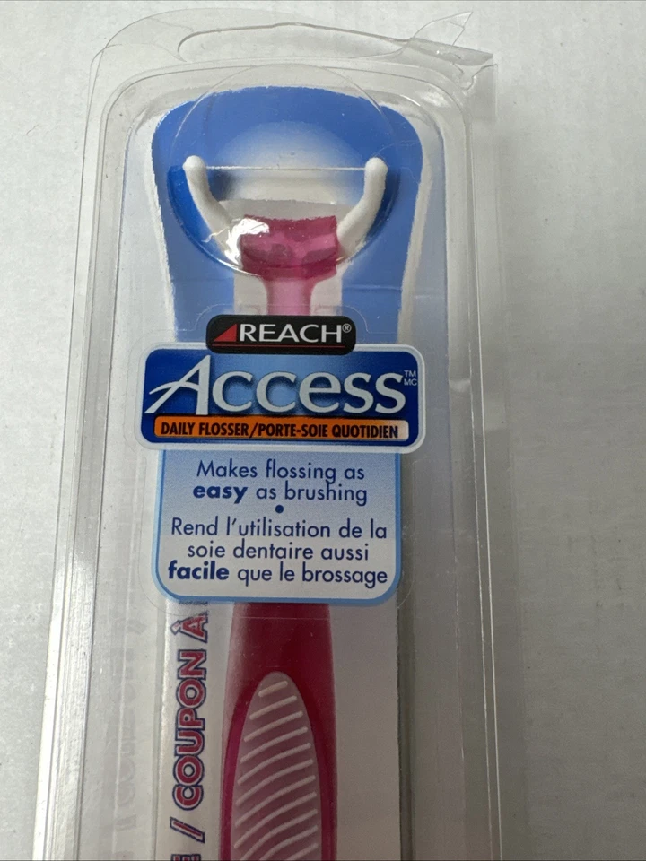 Hilo dental Reach Access con 4 cabezales desechables a presión años 2000’s Foto 3 de 4