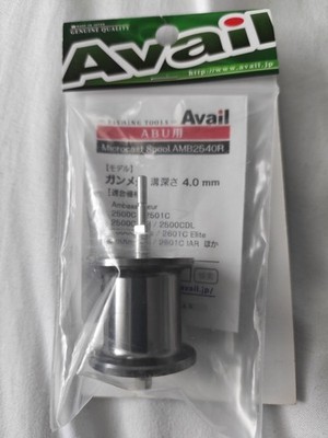 Avail Abu Ambassadeur 2500C Microcast Spool AMB2540R Gun Metal 4mm.