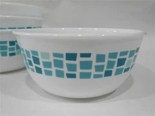 ❤️ 1 Corelle PRECIOUS COLORS 28-oz SOUP BOWL Mosaic Tiles SEAGLASS TURQUOISE