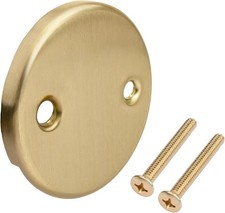 RP31556CZ Overflow Plate and Screws Drain Kit Replacement for Delta Tub, Champag