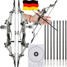 16 Zoll Mini Compound Bogen 8X Pfeil 16lbs Bogenschießen Sport Spiele Zielpapier