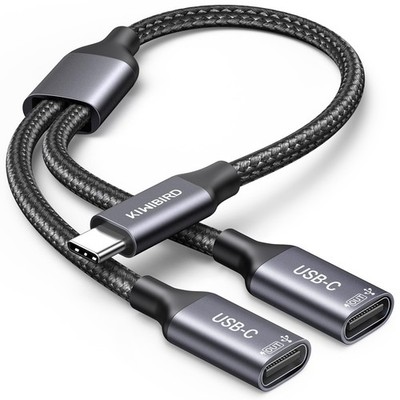 USB C Splitter 1 in 2 Out Charging, Type C Splitter 1 in 2 Out